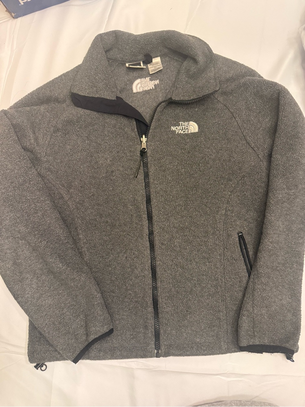 The North Face Gray Full-Zip Fleece Jacket